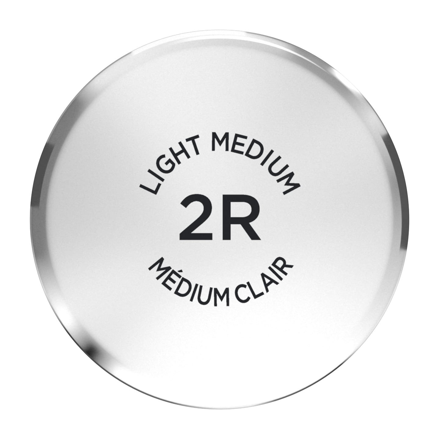 Oberseite Verschluss mit Produktbezeichnung - Light Medium 2R Médium Clair